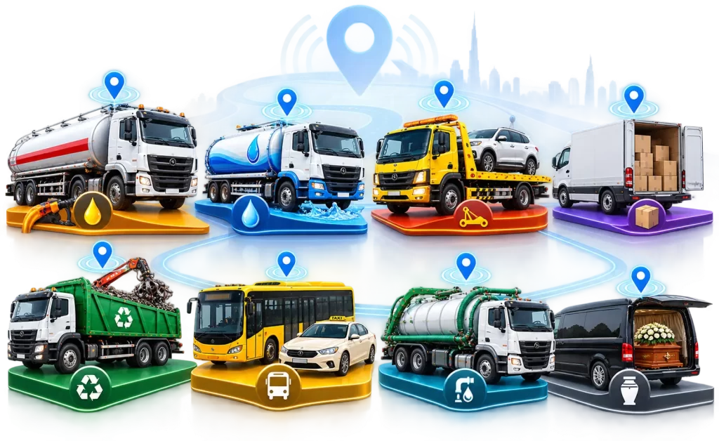 Smart commercial fleet GPS tracking solutions in RAK UAE